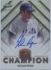 2025 Topps Chrome World Series Champion Autographs Nolan Ryan #WSC-NR card