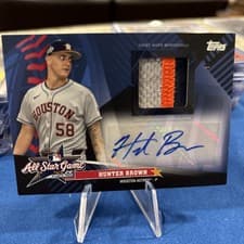 2025 Topps Update All-Star Stitches Autographs Hunter Brown #AST-HB card