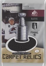 Jack Johnson 2024-25 SP Game Used 2022 Stanley Cup Carpet Relics card