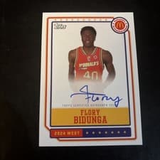 2024 Topps Chrome McDonald's All-American Event Autographs Flory Bidunga #EA-FB card