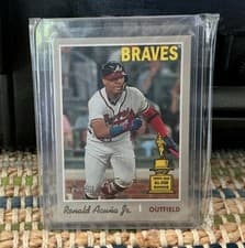 Ronald Acuna Jr. 2019 Topps Heritage card