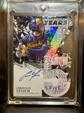 2026 Topps 75 Years of Topps Die-Cut Autographs Christian Yelich #75YA-CY card