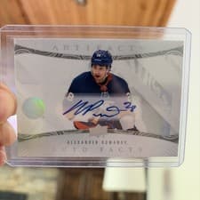 2024-25 Upper Deck Artifacts Autograph Facts Alexander Romanov #AF-AR card