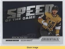 Brendan Brisson 2024-25 Upper Deck Credentials Speed of the Game Rookies card