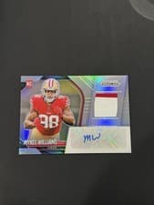 2025 Panini Prizm Rookie Patch Autographs Mykel Williams #37 card