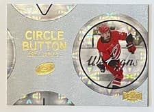 2025-26 SkyBox Metal Universe Circle Button Seth Jarvis #CB-20 card