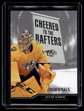 2024-25 Upper Deck Credentials Cheered to the Rafters Juuse Saros #CR-SA card