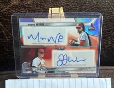 2025 Bowman's Best Dual Autographs JJ Wetherholt / Masyn Winn #DA-WW card