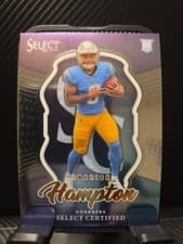 2025 Panini Select Select Certified Rookies Omarion Hampton #16 card