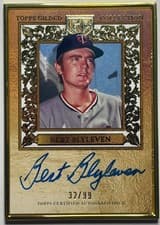 2025 Topps Gilded Collection Gold Framed Hall of Fame Autographs Bert Blyleven #HAFA-BB card