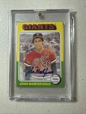 John Montefusco 2024 Topps Heritage Mini Real One Mini Autographs card