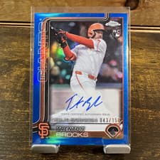 2025 Topps Chrome Update Rookie Debut Autographs Trenton Brooks #CRDA-TB card