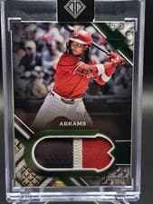 2025 Topps Transcendent Collection Transcendent Collection Patch CJ Abrams #TCP-CA card