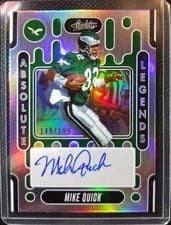 2024 Panini Absolute Absolute Legends Signatures Mike Quick #ALS-MQK card