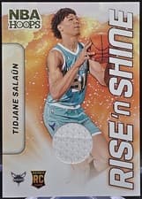 2024-25 Hoops Rise 'n Shine Memorabilia Tidjane Salaun #RSM-TSH card