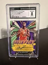 2022 Panini Court Kings Fresh Paint Autographs AJ Griffin #FP-AJG