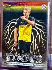 2025-26 Topps UEFA Club Competitions Roots Erling Haaland #RT-4 card