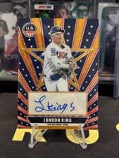 Landon King 2026 Panini Stars & Stripes Prizm 15U National Team Signatures card