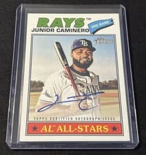 2026 Topps Heritage Real One Autographs Junior Caminero #ROA-JCA card