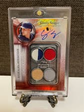 2025 Topps Sterling Swings Autographed Relics Corey Seager #SWA-CSE card