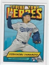 2024 Topps Japan Edition Strike Zone Heroes Yoshinobu Yamamoto #SZH-6 card