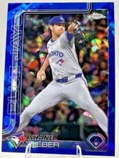 2025 Topps Chrome Update Sapphire Base Set Shane Bieber #USC52 card