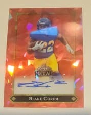 2025 Leaf Metal 92 Autographs Blake Corum #92L-BC1 card