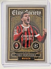 Theo Hernandez 2024 Topps Merlin UEFA Elite Society card