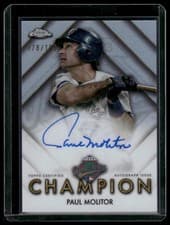 2025 Topps Chrome World Series Champion Autographs Paul Molitor #WSC-PMO card