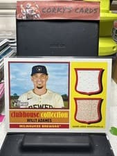 2025 Topps Heritage Clubhouse Collection Single Player Dual Relics Willy Adames #CCSDR-WA card