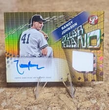 2025 Topps Pristine Popular Demand Autograph Relics Randy Johnson #PPDAR-RJ card