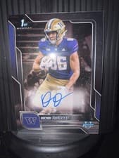 2025 Bowman University Chrome Chrome Prospect Autographs Decker DeGraaf #BCA-DD card