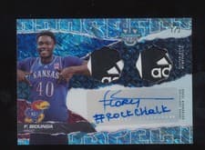2024-25 Bowman's Best University Prospect Dual Relic Autographs Flory Bidunga #PDRA-FB card