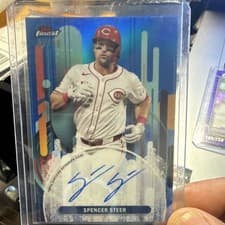 2025 Finest Autographs Spencer Steer #FA-SS card