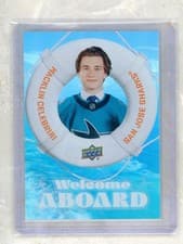 2024-25 Upper Deck Welcome Aboard Macklin Celebrini #WA-8 card