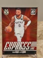 Damian Lillard 2024 Panini Donruss Optic Express Lane card