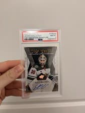Jesper Wallstedt 2024-25 Upper Deck Artifacts Top Tier Rookie Signatures card