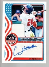2025 Panini Stars & Stripes 16U/17U National Team Signatures Materials CJ Weinstein #NTS-CW card
