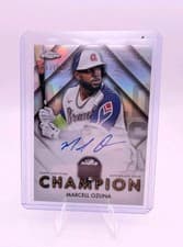 2025 Topps Chrome World Series Champion Autographs Marcell Ozuna #WSC-MO card