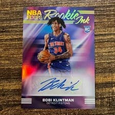 2024-25 Hoops Rookie Ink Bobi Klintman #RI-BOB card