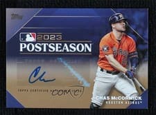Chas McCormick 2024 Topps Postseason Performance Autograph card