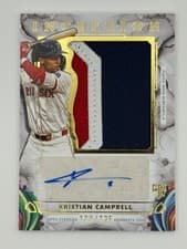 2025 Topps Inception Inception Autograph Jumbo Patch Kristian Campbell #IAJP-KC card