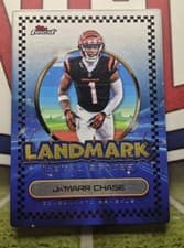 2025 Finest Landmark Metal Series Ja'Marr Chase #LMS-17 card