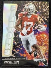2025 Panini Prizm Black Fireworks Carnell Tate #11 card