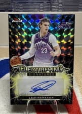 2025-26 Finest Electrifying Signatures Lauri Markkanen #ESG-LM card