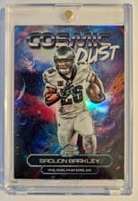 2025 Topps Cosmic Chrome Cosmic Dust Saquon Barkley #CD-14 card