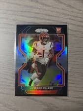 Ja'Marr Chase 2021 Panini Chronicles Prizm Black card