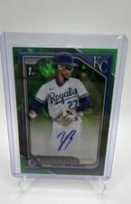 2024 Bowman Chrome Sapphire Edition Chrome Sapphire Prospect Autographs Yandel Ricardo #CSPA-YRI card