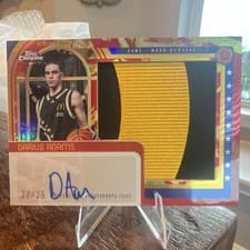 2025 Topps Chrome McDonald's All American Golden Patch Autographs Darius Adams #GP-DA card