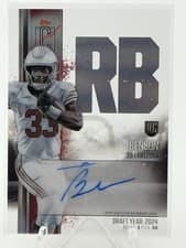 2024 Topps Signature Class Rookie Class Crystal Clear Autographs Trey Benson #RCC-TB card